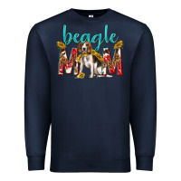 Navy western beagle mom Premium Sweatshirt - texasbilliewilder