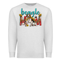 Oatmeal Heather western beagle mom Premium Sweatshirt - texasbilliewilder