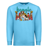 Ocean Blue western beagle mom Premium Sweatshirt - texasbilliewilder