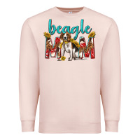 Pale Pink western beagle mom Premium Sweatshirt - texasbilliewilder