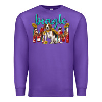 Purple western beagle mom Premium Sweatshirt - texasbilliewilder