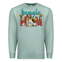 Seafoam western beagle mom Premium Sweatshirt - texasbilliewilder