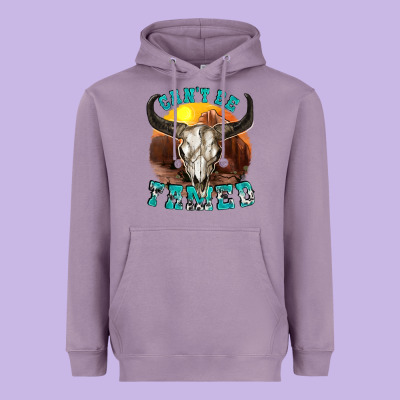 Cant Be Tamed Heavyweight Hoodie Designed By Texasbilliewilder