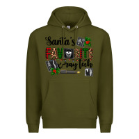 Army Green santa's favorite x ray tech Premium Hoodie - AdoDesignShop