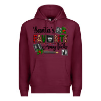 Burgundy santa's favorite x ray tech Premium Hoodie - AdoDesignShop