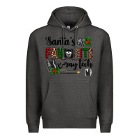 Charcoal Heather santa's favorite x ray tech Premium Hoodie - AdoDesignShop