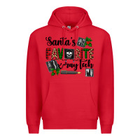 Red santa's favorite x ray tech Premium Hoodie - AdoDesignShop