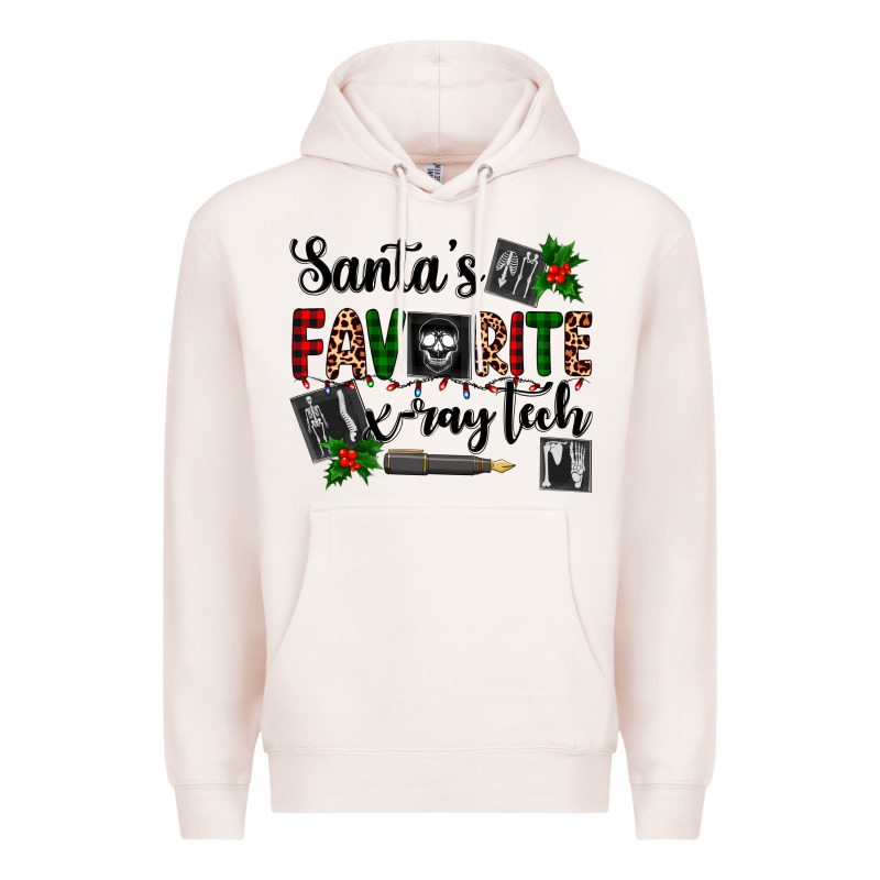 Santa's Favorite X Ray Tech Premium Hoodie by AdoDesignShop | Teevron