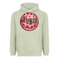 Matcha Western valentine's day xoxo round earrings Heavyweight Hoodie - RanaPortraitStore