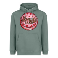 Sage Western valentine's day xoxo round earrings Heavyweight Hoodie - RanaPortraitStore