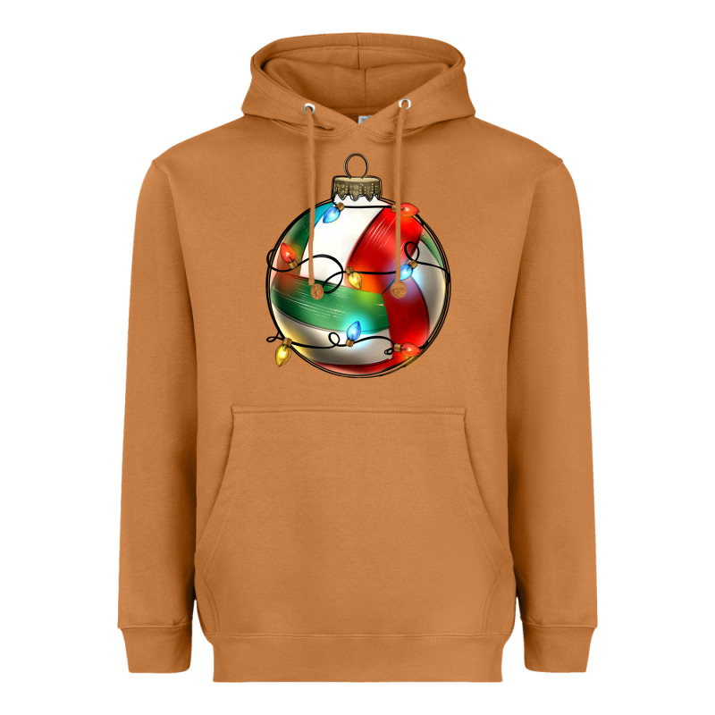 Christmas  Volleyball Heavyweight Hoodie by Zillion Design Studio | Teevron
