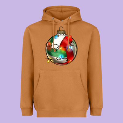 Christmas  Volleyball Heavyweight Hoodie Designed By Zillion Design Studio