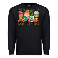 Black cafecito y chisme coffee cups Premium Sweatshirt - Zillion Design Studio
