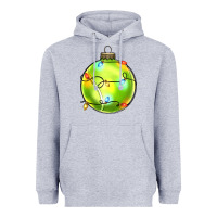 Heather Grey christmas  tennis Heavyweight Hoodie - Zillion Design Studio