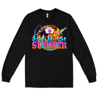 Black hot nurse summer Long Sleeve Tee - BarkalooDesign