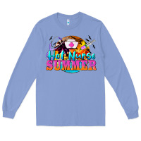 Colony Blue hot nurse summer Long Sleeve Tee - BarkalooDesign