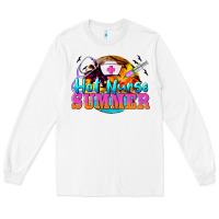 White hot nurse summer Long Sleeve Tee - BarkalooDesign