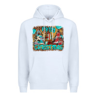 White merry christmas Premium Hoodie - JahusDesignShop