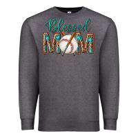 Charcoal Heather western blessed mom with baseball Premium Sweatshirt - texasbilliewilder