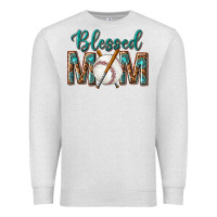 Oatmeal Heather western blessed mom with baseball Premium Sweatshirt - texasbilliewilder