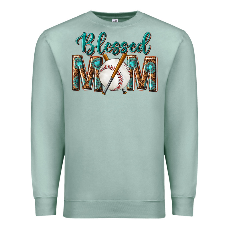 Western Blessed Mom With Baseball Premium Sweatshirt by texasbilliewilder | Teevron