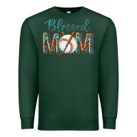 Sports Green western blessed mom with baseball Premium Sweatshirt - texasbilliewilder