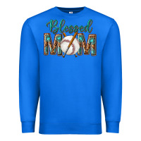 True Royal western blessed mom with baseball Premium Sweatshirt - texasbilliewilder