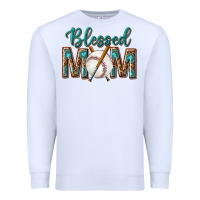 White western blessed mom with baseball Premium Sweatshirt - texasbilliewilder