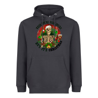 Smoke When you're dead inside but it's christmas Heavyweight Hoodie - RanaPortraitStore