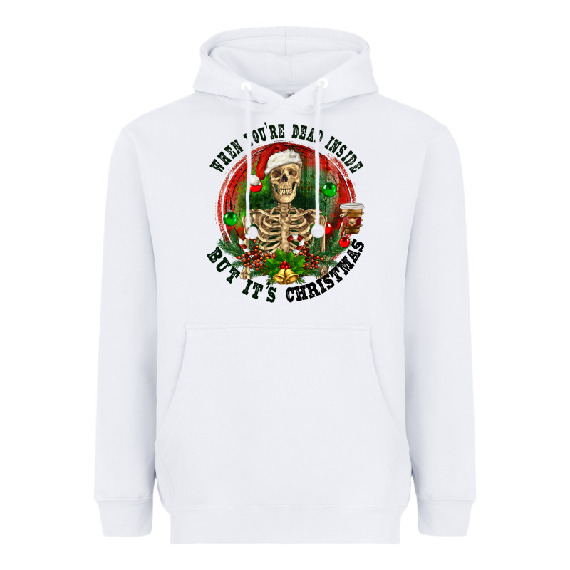 When You're Dead Inside But It's Christmas Heavyweight Hoodie by RanaPortraitStore | Teevron