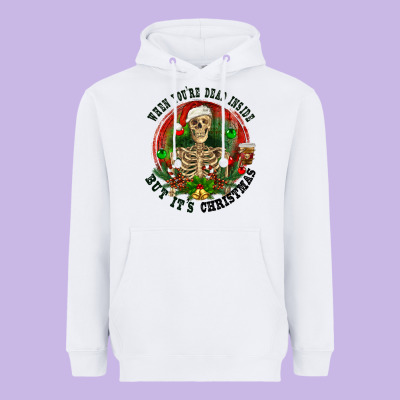 Heavyweight Hoodie When you're dead inside but it's christmas