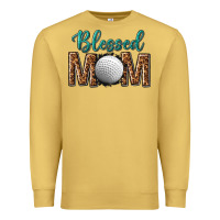 Antique Gold western blessed mom with hockey Premium Sweatshirt - texasbilliewilder