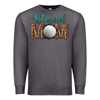 Charcoal Heather western blessed mom with hockey Premium Sweatshirt - texasbilliewilder