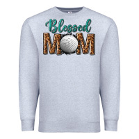Heather Grey western blessed mom with hockey Premium Sweatshirt - texasbilliewilder