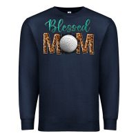 Navy western blessed mom with hockey Premium Sweatshirt - texasbilliewilder