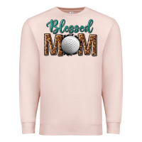 Pale Pink western blessed mom with hockey Premium Sweatshirt - texasbilliewilder