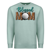 Seafoam western blessed mom with hockey Premium Sweatshirt - texasbilliewilder
