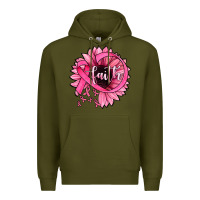 Army Green sunflower faith Premium Hoodie - JahusDesignShop