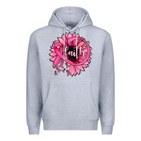 Heather Grey sunflower faith Premium Hoodie - JahusDesignShop