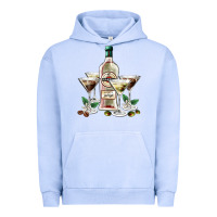 Pigment Grape Ice martini glasses and martini bottle Urban Hoodie - AdoDesignShop