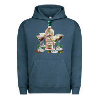 Martini Glasses And Martini Bottle Urban Hoodie | Teevron