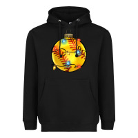 Black christmas  softball Heavyweight Hoodie - Zillion Design Studio