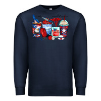 Navy American nurse coffee cups Premium Sweatshirt - Zillion Design Studio