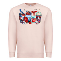 Pale Pink American nurse coffee cups Premium Sweatshirt - Zillion Design Studio