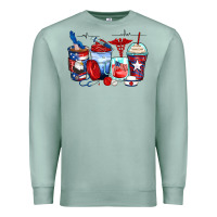 Seafoam American nurse coffee cups Premium Sweatshirt - Zillion Design Studio