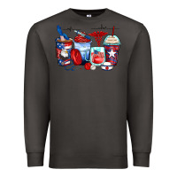 Smoke American nurse coffee cups Premium Sweatshirt - Zillion Design Studio