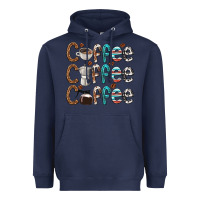 Navy coffee coffee coffee Heavyweight Hoodie - texasbilliewilder