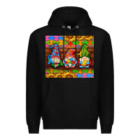 Black autism gnomes Premium Hoodie - AdoDesignShop