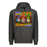 Charcoal Heather autism gnomes Premium Hoodie - AdoDesignShop