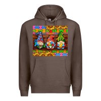 Coffee autism gnomes Premium Hoodie - AdoDesignShop